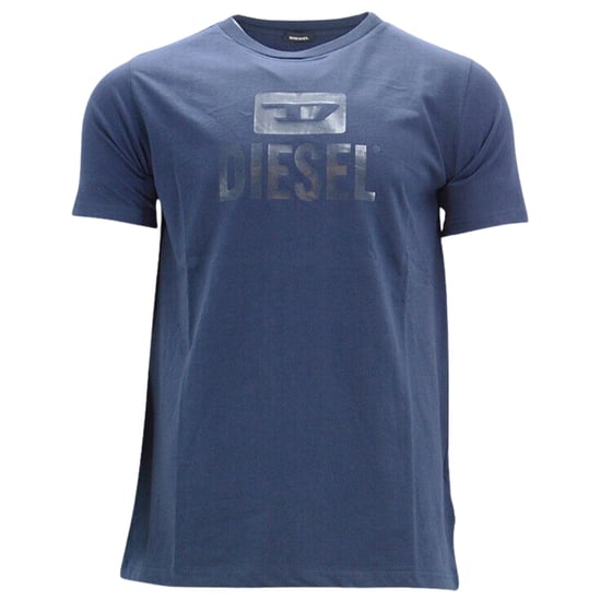 Diesel Monotones Logo Marineblaues T-Shirt - Image 1