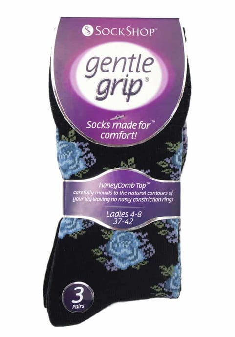 Gentle Grip - 6 Paar Damen Gentle Grip nicht elastische Socken - GG32 - Image 2