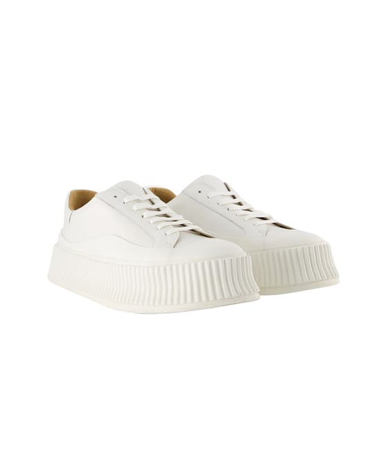 Sneakers - Jil Sander - Leder - Weiß - Image 2