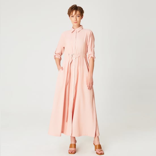 Langes minimalistisches Hemdkleid - Image 1