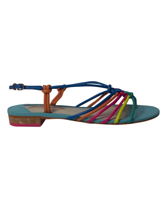 Sophia Webster Regenbogen Sandalen mit Riemen aus mehrfarbigem Leder - Image 1