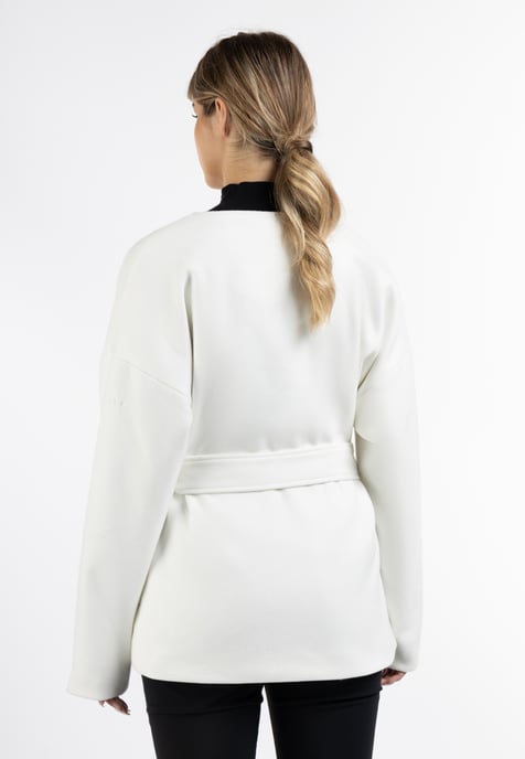 Dreimaster Übergangsjacke aus Wollgemisch Damen Wollweiß - Image 4