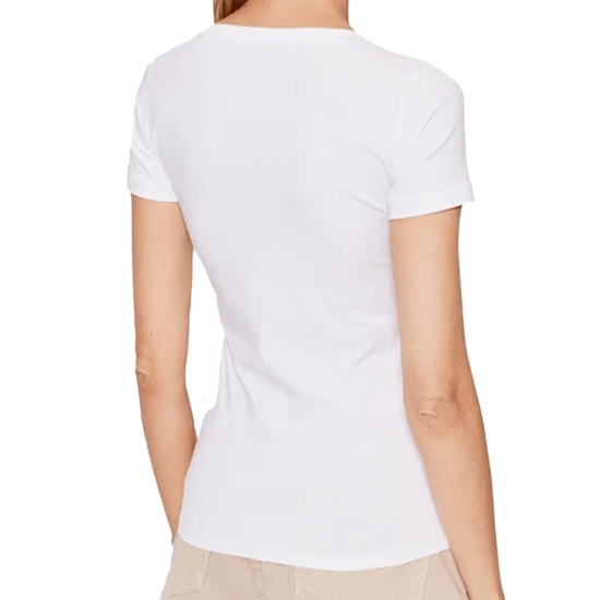 T-Shirt Guess Damen Classic Logo Dreieck - Image 3