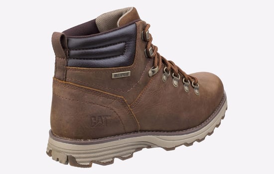 Caterpillar Herren Sire wasserdichte Arbeitsstiefel aus braunem Zuckerleder - Image 3