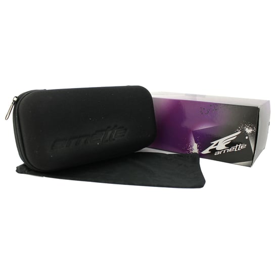 Arnette Sonnenbrille Bushwick 4256 01/22 Matt Schwarz Dunkel Grau Spiegel Wasser - Image 5