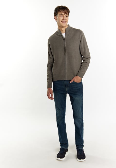 Mo Cardigan Herren Hellgrau Melange - Image 2