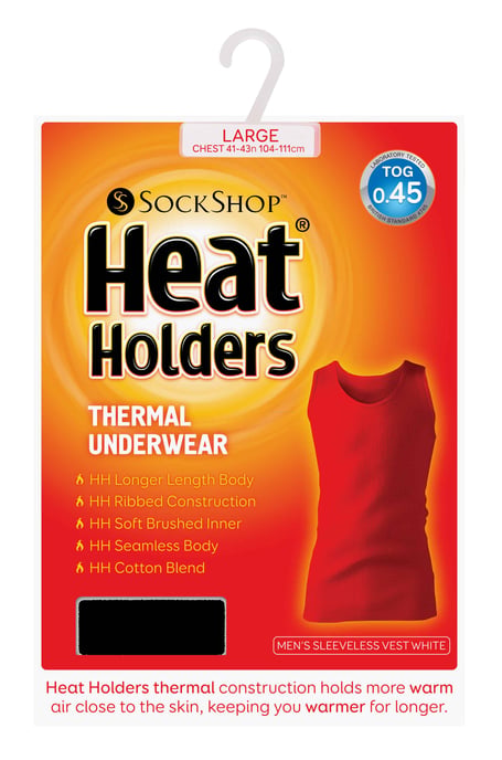 Heat Holders - Herren-Baumwoll-Thermounterwäsche ärmellose Weste - Image 2