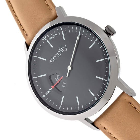 Simplify The 6500 Leather-Band Watch