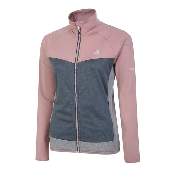 Dare 2B Womens/Ladies Elation II Core Stretch Recycled Fleece (Orion Grey/Dusty Rose)