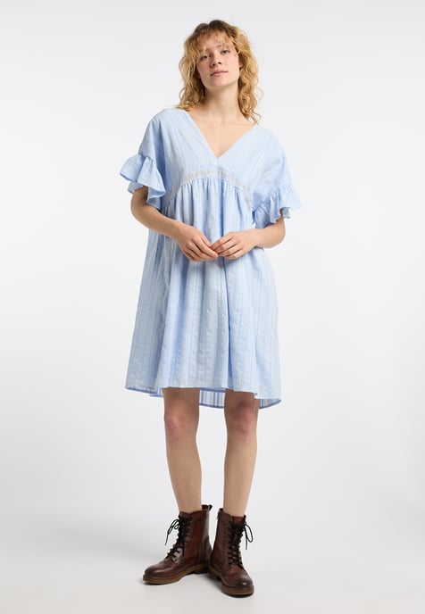Dreimaster Kleid Damen Hellblau - Image 2
