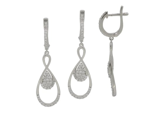 Orphelia 'Angelina' Damen 925 Sterling Silber Ohrhänger - Silber ZO-7041 - Image 3
