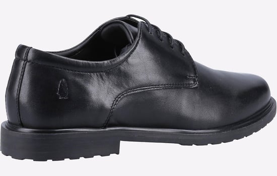Hush Puppies Verity Slip On Leder Damen Schwarze Brogues Schuhe - Image 3