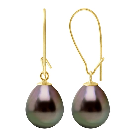 Earrings Real Cultured Tahiti Pearls Pear 9-10 mm