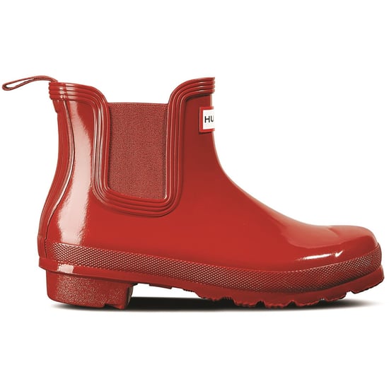 Hunter Original Chelsea Gloss Gummistiefel für Frauen Military Red Wellington Boots - Image 4