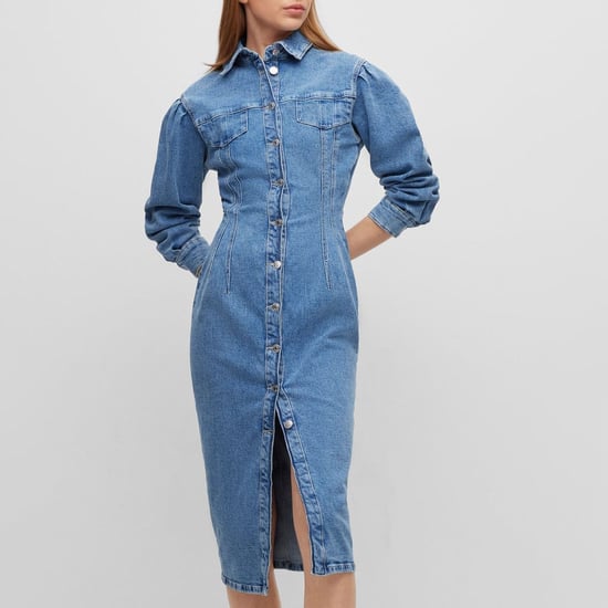 Women's Hugo Boss Gesina Denim Dress in Blue