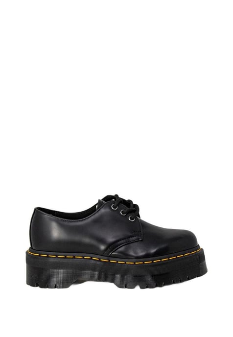 Dr Martens Women's Classic Black Leather Lace-Up Womens Shoes in Black - Image 1