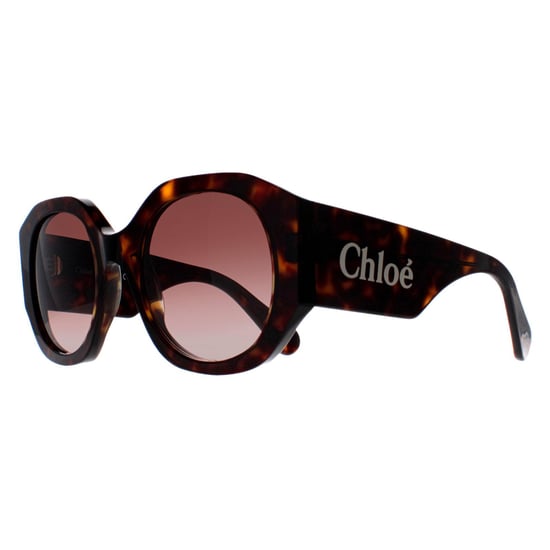 Chloe Rund Damen Dunkel Havanna Braun Farbverlauf CH0234S - Image 2