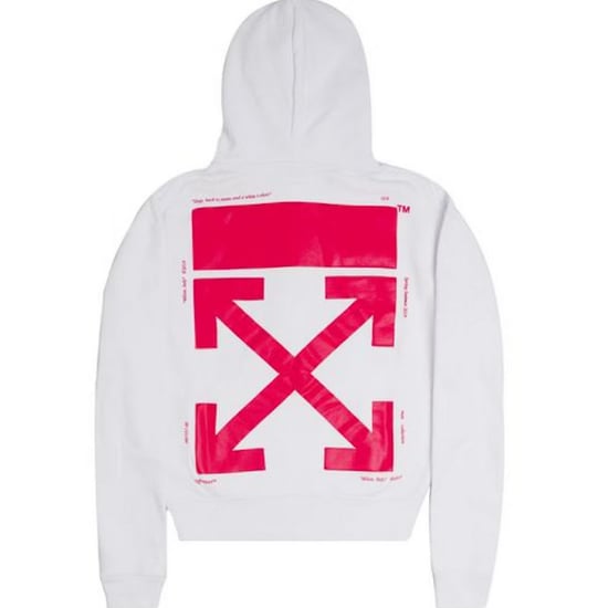 Off-White Bart Logo ubergrosser weisser Kapuzenpullover - Image 3
