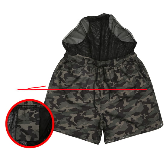 Pierre Cardin Camouflage-Badeanzug für Männer. Der Camouflage-Badeanzug besteht aus Polyester. - Image 2