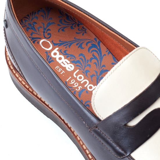 Base London Sid Leder Herren Braun/Beige Loafer - Image 6
