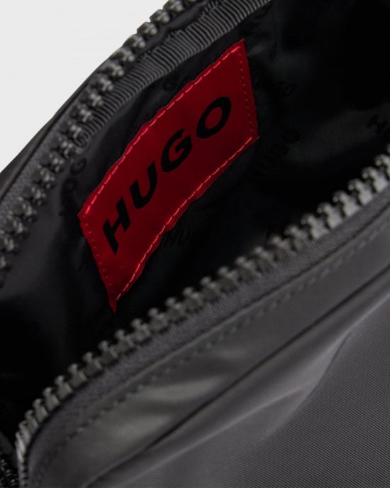 HUGO Ethon 2.0N Mens Reporter Bag with Red Logo Patch - Image 3