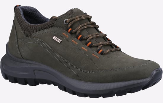 Cotswold Dumbleton Leder Herren Khaki Schnürschuhe - Image 2