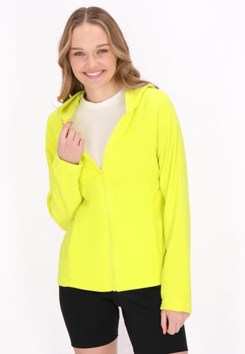 Mymo Fleecejacke Damen Limette - Image 3