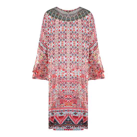 Inoa Aleppo 1928 Print Short Frill Multicoloured Kaftan Cover Up