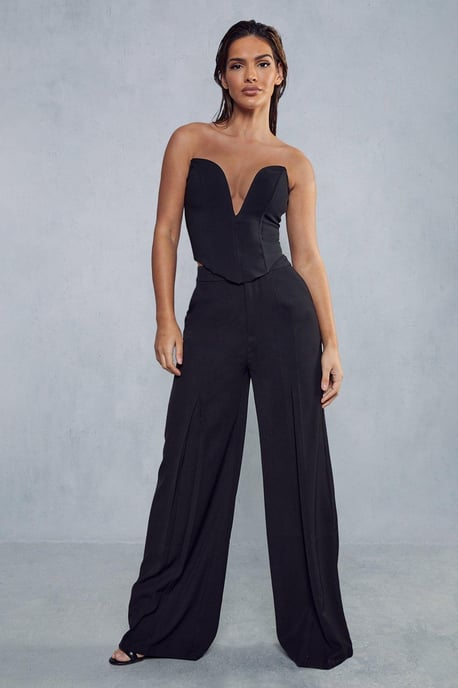 Premium Pleat Detail Tailored Trousers