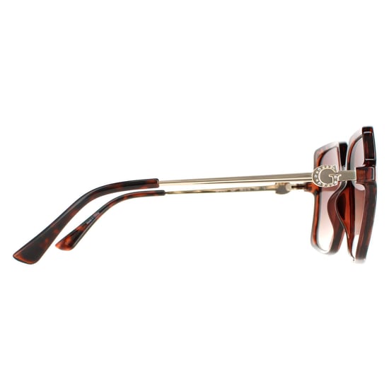 Guess Square Womens Dark Havana Brown Gradient GF6131