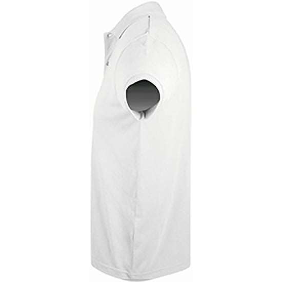 SOLs Mens Prime Pique Plain Kurzarm-Poloshirt (Weiß) - Image 3