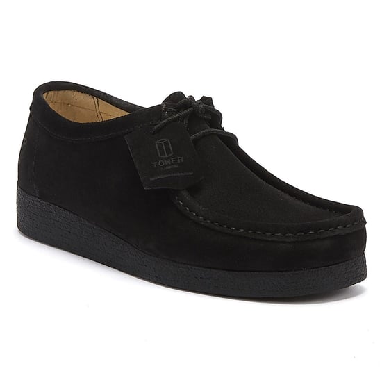 TOWER London Apache Schwarz Wildleder Schuhe - Image 1