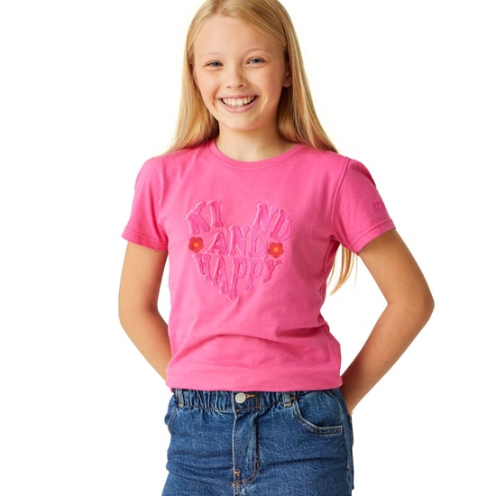 Regatta Childrens/Kids Bosley VII Text T-Shirt (Flamingo Pink)