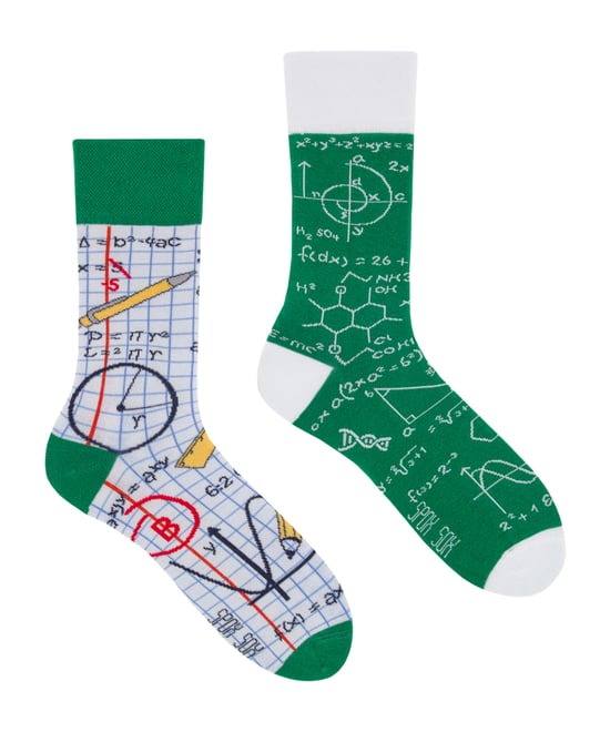 SPOX SOX - Herren & Damen Mismatched Novelty ungerade Socken - Back 2 School - Image 1