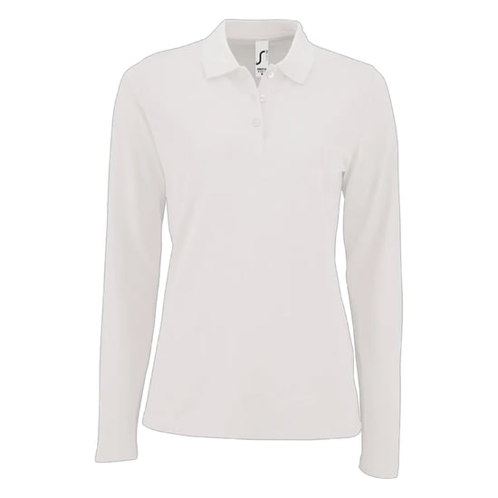 SOLS - "Perfect" Poloshirt für Damen Langärmlig (Weiß) - Image 1