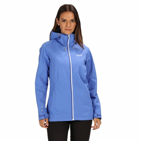 Regatta - Veste imperméable à capuche HAMARA II - Femme (Myrtille) - Image 4