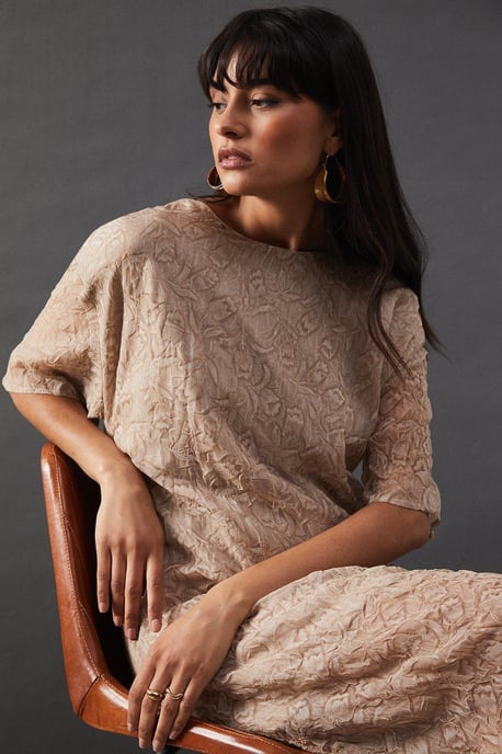 Premium Tissue Organza Midaxi T-shirt Dress - Image 4