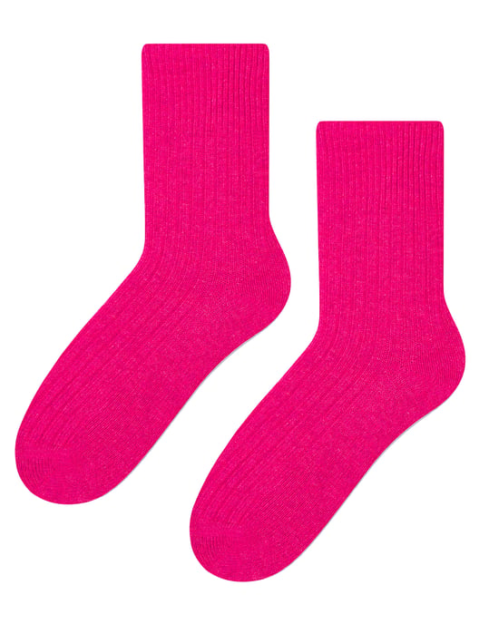 Womens Wool Dress Socks | Steven | Atmungsaktive Warme Socken für Damen - Pink - Image 1