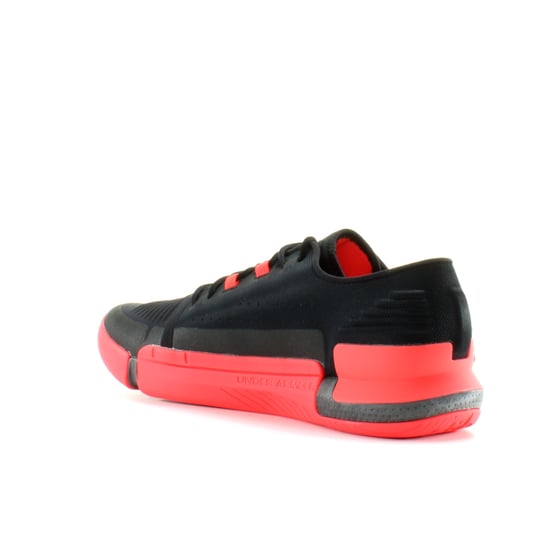 Under Armour Tribase Reign Black Textile Mens Lace Up Trainers 3021289 007