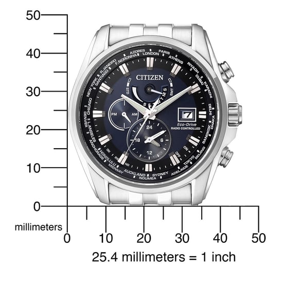 Citizen Herren Silber Uhr AT9030-55L - Image 4