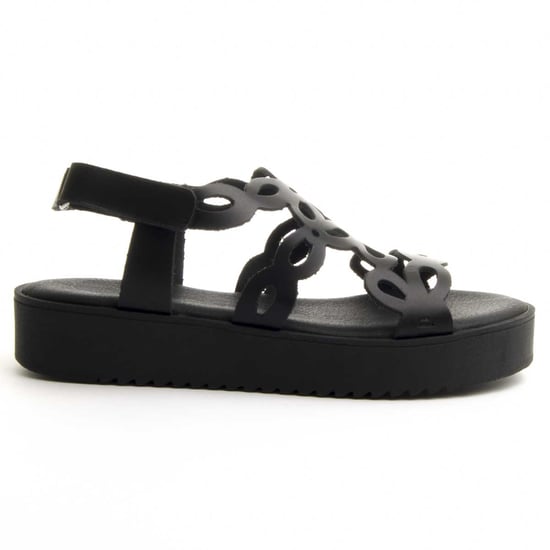 PURAPIEL PLATFORM SANDAL CONFORTGEL26a22 IN BLACK