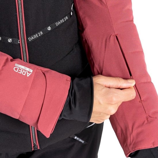 Dare 2B Womens/Ladies Conveyed Ski Jacket (Earth Rose/Black)
