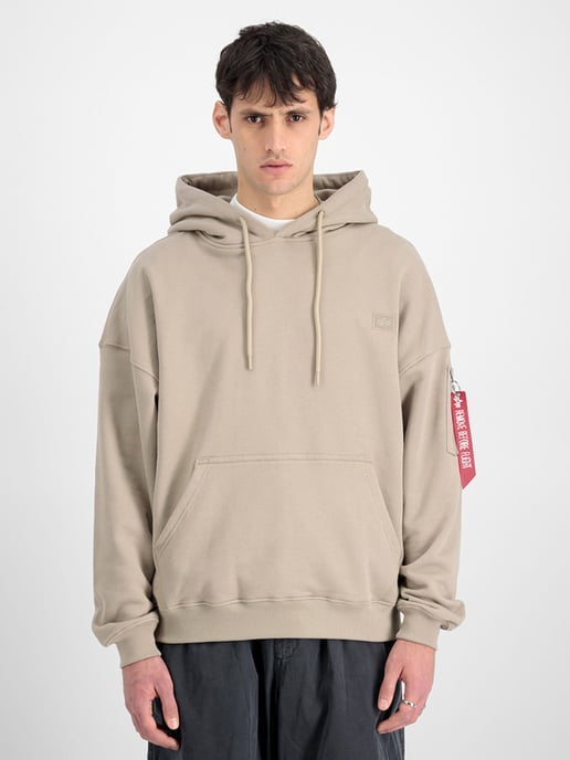 Herren Alpha Industries Essentials Rl Hoodie in Sand - Image 1