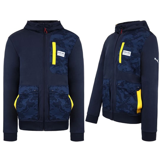 Puma Red Bull Racing Kapuzenblaues Sweatshirt 571384 01 - Image 3