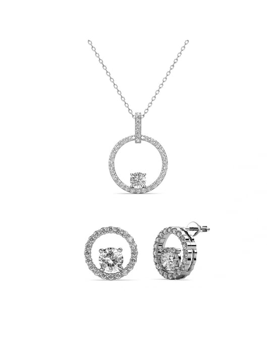 Desiree Set und Box - Silber und Kristall - Image 1