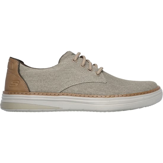Skechers Hyland Ratner Herren Halbschuhe aus Baumwolle in Khaki mit Schnürung - Image 5