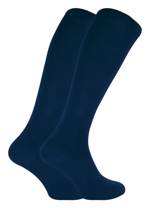 Sock Snob - 2er-Pack Damen atmungsaktiv gemusterte Kniestrümpfe aus Bambus - Image 1
