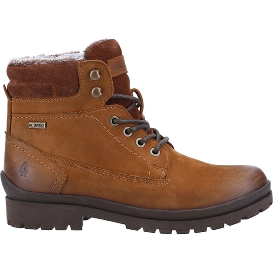 Hush Puppies Annay Leder Damen Stiefel Camel - Image 4