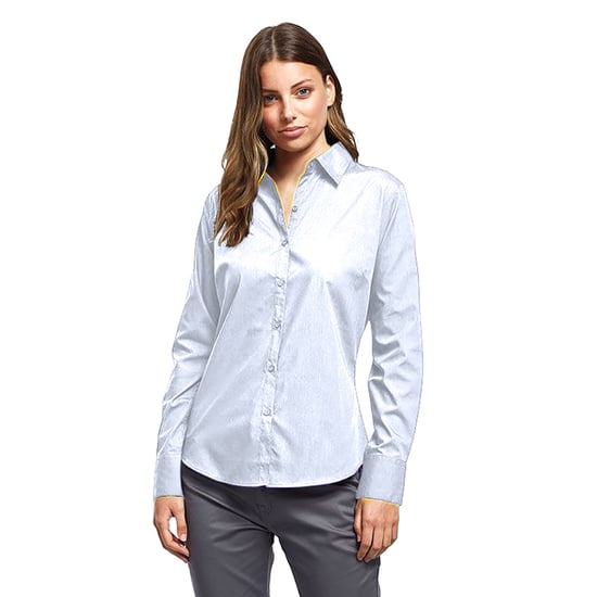 Premier - Bluse für Damen Langärmlig (Hellblau) - Image 3
