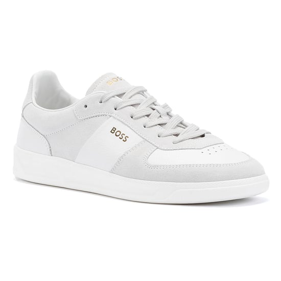 Boss Brandon Wildleder Herren Weiße Turnschuhe - Image 2